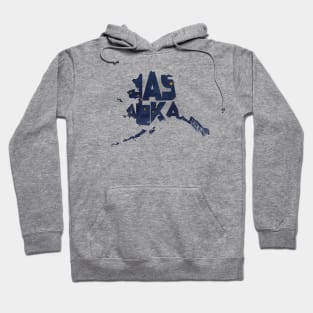 Alaska Typo Map Hoodie